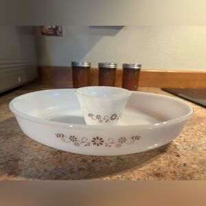 Termocrisa Dynaware Pyr-O-Rey Oval 8x10 casserole dish & Custard Cup 3.5”